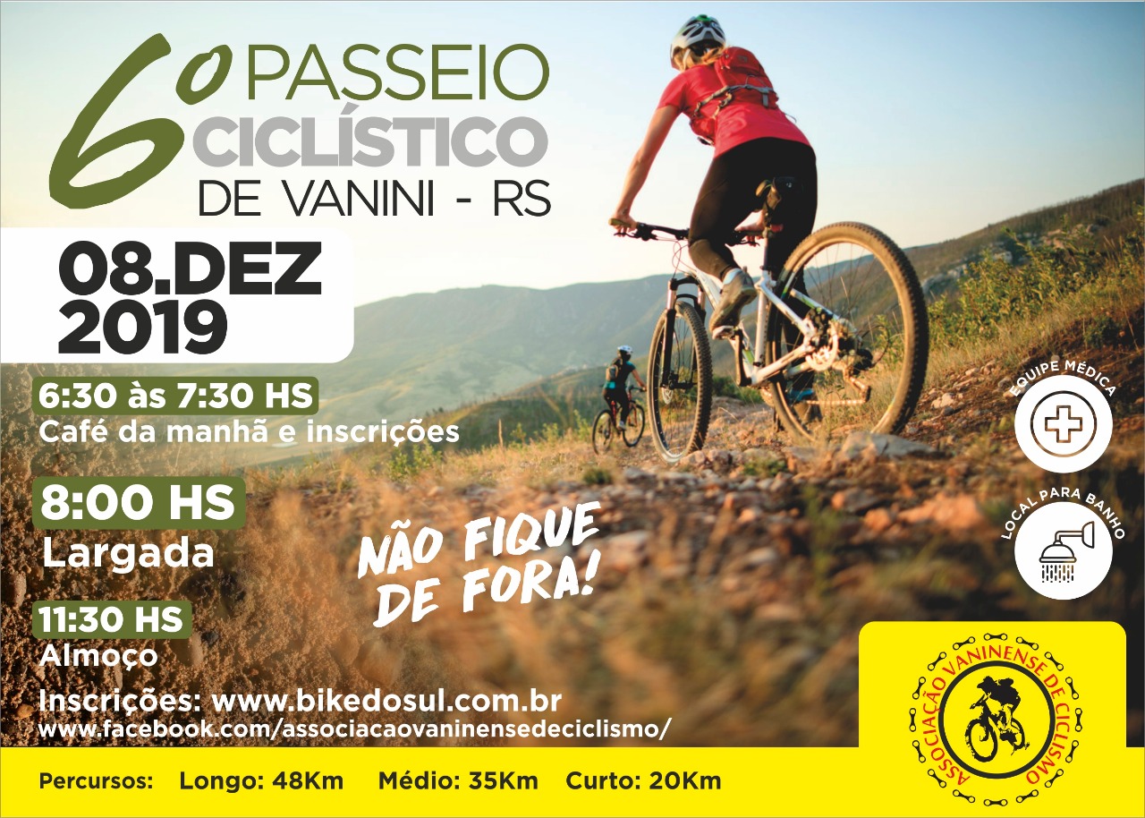 6° Passeio Ciclístico da Cidade de Vanini